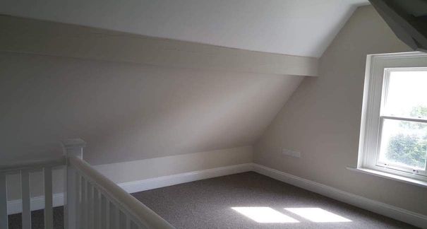 A fully finished and freshly painted roof loft conversion